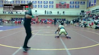157 lbs Champ. Round 1 - Hassan Abdi, Evergreen vs Carlos Valdez, Eastern Oregon University (OR)