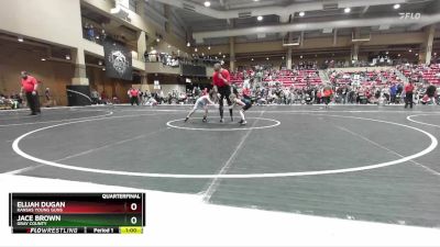 46 lbs Quarterfinal - Elijah Dugan, Kansas Young Guns vs Jace Brown, Gray County