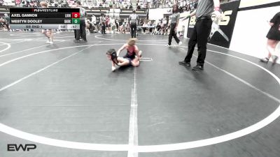 55 lbs Rr Rnd 1 - Axel Gannon, Lions Wrestling Academy vs Westyn Dooley, Darko Valley Wolfpak