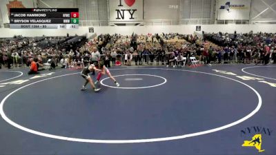 80 lbs Cons. Round 2 - Bryson Velasquez, Warrior Warehouse Wrestling vs Jacob Hammond, Hudson Falls Wrestling Club