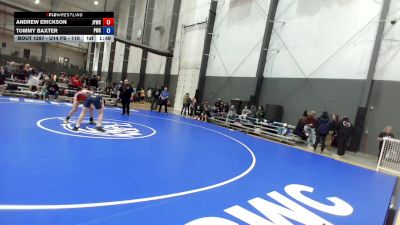 U14 FS - 110 lbs Cons. Semis - Andrew Erickson, Juneau Youth Wrestling Club Inc. vs Tommy Baxter, Punisher Wrestling Company