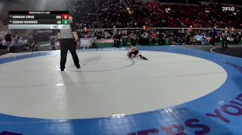 5A 98 lbs Cons. Round 1 - Joziah Koonce, Lakeland vs Jordan Cruz, Jerome