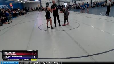 160 lbs Quarterfinal - Valeria Rodriguez, Quincy vs Nina Makem, Augsburg University