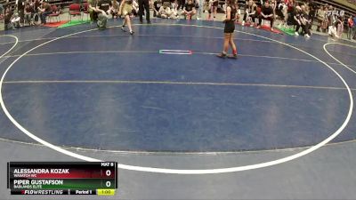 76 lbs Quarterfinal - Piper Gustafson, Badlands Elite vs Alessandra Kozak, Wasatch WC