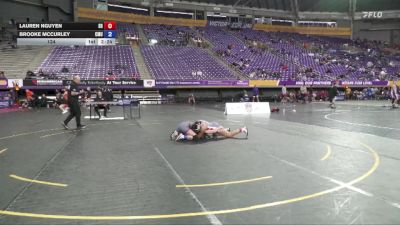 124 lbs Placement Matches (16 Team) - Brooke Mccurley, Colorado Mesa University vs Lauren Nguyen, Sacred Heart