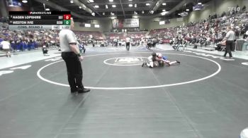 2A 113 lbs Cons. Round 2 - Weston Ivie, Duchesne vs Hagen Lopshire, Beaver