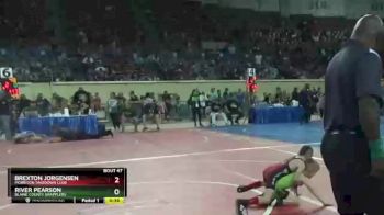 46 lbs Cons. Round 2 - River Pearson, Blaine County Grapplers vs Brexton Jorgensen, Morrison Takedown Club