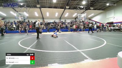 52 lbs Final - Norah Winkle, R.A.W. vs Bradlee Donati, Henryetta Knights Wrestling Club