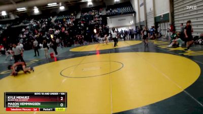 106 lbs Semifinal - Mason Hemmingsen, Fullerton vs Kyle Menuez, Black Fox Academy