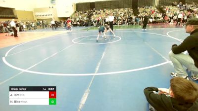 77-J lbs Consolation - Julian Tate, Phillipsburg vs Noah Blair, Newtown (CT) Youth Wrestling