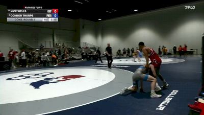 65 lbs Cons. Round 2 - Nicc Wells, Cincy RTC vs Connor Thorpe, Panther Wrestling Club RTC