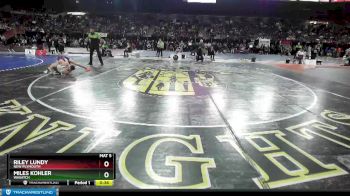 132 lbs Cons. Round 5 - Miles Kohler, Wasatch vs Riley Lundy, New Plymouth