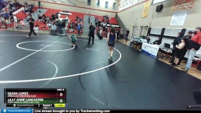 106-117 lbs Round 3 - Olivia Lopez, Steelclaw Wrestling Club vs Lilly Anne Lancaster, Port Angeles Wrestling Club