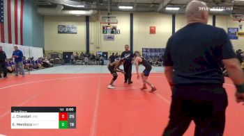 120 lbs 3rd Place - Justin Crandall, LPGE-Browerville vs Elijah Mendoza, Bettendorf