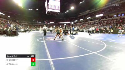 125 lbs Consi Of 16 #1 - BreNaye Stubbs, Pittsburg vs Jaelyn White, Yuba City