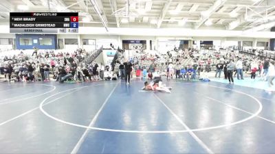105 lbs Semifinal - Nevi Brady, Sanderson Wrestling Academy vs Madaleigh Grimstead, Miner Wrestling Club