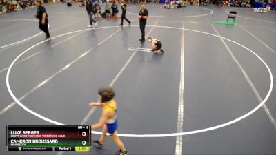 Champ. Round 1 - Cameron Broussard, Minnesota vs Luke Berger, Scott West Panthers Wrestling Club