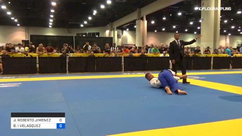 JOSE ROBERTO JIMENEZ vs BRYAN I VELASQUEZ 2019 World Master IBJJF Jiu-Jitsu Championship