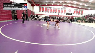 138 lbs Quarterfinals (8 Team) - Kylie Martinez, Mt. San Antonio College vs Luana Stathopoulos, Santa Rosa College