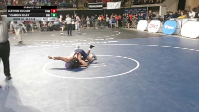 D 2 144 lbs Champ. Round 2 - Lleyton Doucet, Comeaux vs Camryn Riley, St. Augustine