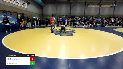 163 lbs Consi Of 16 #1 - Eric Broadie, Bergen Catholic (NJ) vs Larry Borelli, Los Banos