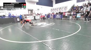 140 lbs 3rd Place Match - Lillian Zediker, Etiwanda vs Ava McGowan, South Hills