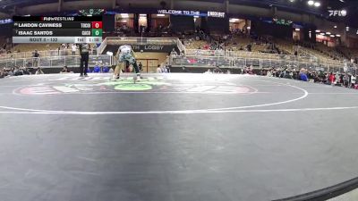 132 lbs Champ. Round 2 - Isaac Santos, Camden County vs Landon Caviness, Tocoi Creek