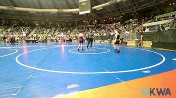 90 lbs Consolation - Callen Cartwright, Broken Arrow Wrestling Club vs Wyatt Hall, Bristow Youth Wrestling