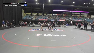 131 lbs Champ. Round 2 - Mary Jane Porter, Cumberlands vs 2 Mercy Adekuoroye, Wayland Baptist