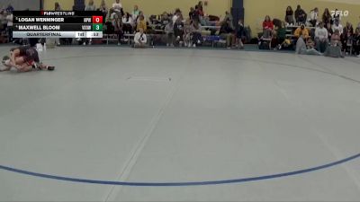 90 lbs Quarterfinal - Maxwell Bloom, Victory School Of Wrestling vs Logan Wenninger, New Prague Wrestling