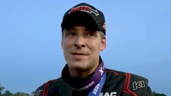 Kyle Cummins Reacts After Opening Night USAC Lincoln Park Sprintacular Win