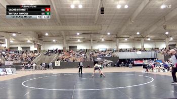 A 106 lbs 1st Place Match - Brylan Rhodes, Greeneville High School vs Jacob Stinnett, Upperman High School