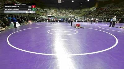 287 lbs Round Of 32 - Bedros Behnam, Clovis West vs Jayden Carrillo, Monache