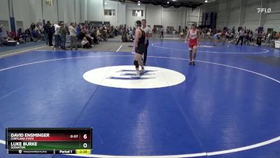 149 lbs Cons. Round 4 - David Ensminger, Cortland State vs Luke Burke, Scranton