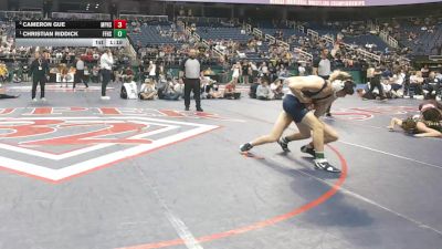 4A 132 lbs 1st Place Match - Christian Riddick, First Flight High School vs Cameron Gue, Mount Pleasant High School