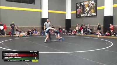 82 lbs Round 1 - Piper Phillips, Immortal Athletics WC vs Hayleigh Darling, Nebraska