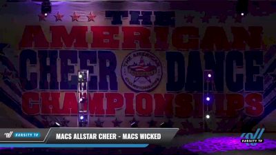 Macs Allstar Cheer - MACS WICKED [2021 L4 Junior - Medium Day 1] 2021 The American Celebration DI & DII