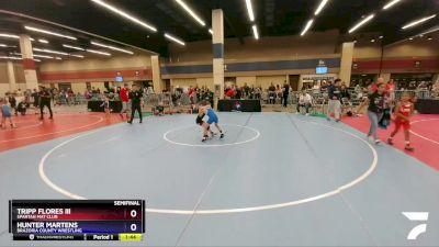 59 lbs Semifinal - Tripp Flores Iii, Spartan Mat Club vs Hunter Martens, Brazoria County Wrestling