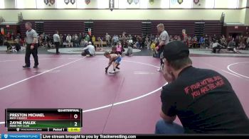 SPW-6 lbs Quarterfinal - Zayne Malek, Indee Mat Club vs Preston Michael, Back 2 Basics