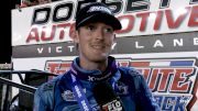 Mitchel Moles Reacts After Holding Off His Teammate For USAC Sumar Classic Win
