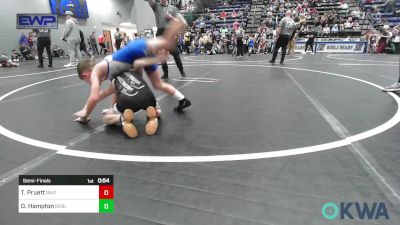 64 lbs Semifinal - Tucker Pruett, Smith Wrestling Academy vs Dustin Hampton, Noble Takedown Club