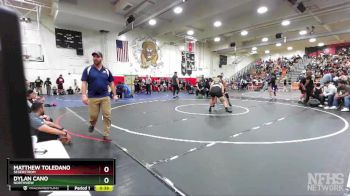 220 lbs Cons. Round 2 - Dylan Cano, Northview vs Matthew Toledano, Segerstrom