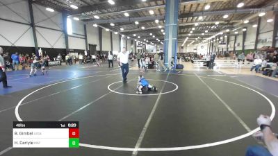 46 lbs Consi Of 4 - Brantley Gimbel, Legacy Elite vs Hunter Carlyle, Mat Demon WC