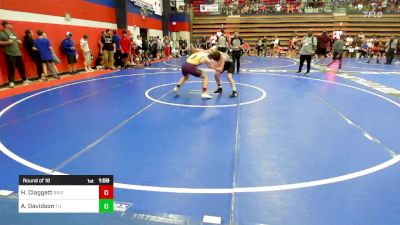 150 lbs Round Of 16 - Hudson Claggett, Bristow vs Asher Davidson, Tulsa Union