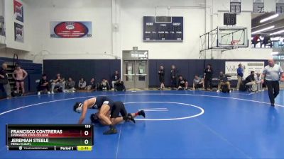 133 lbs Cons. Round 2 - Jeremiah Steele, Menlo (Calif.) vs Francisco Contreras, Evergreen State College