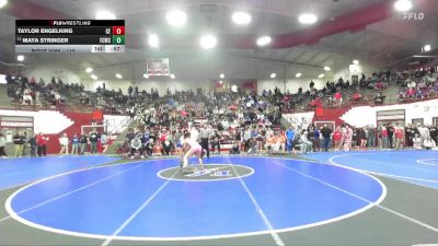 115 lbs Champ. Round 2 - Maya Stringer, Franklin Central Wrestling Club vs Taylor Engelking, Columbus East