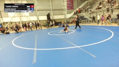 67 lbs Champ. Round 2 - Daniel Torres, Mat Demon Wrestling Club vs Kanon Bailey, Deer Park Ironman Wrestling Club