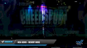HCA Gems - Desert Rose [2021 L4 Senior - D2 - Small - B Day 1] 2021 CHEERSPORT National Cheerleading Championship
