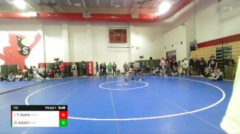 175 lbs Champ. Round 2 - Tristan Keefe, Southport Wrestling Club vs Daniel Adjahli, Hawkstyle Wrestling Club