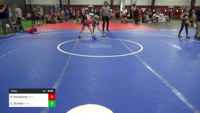 91 lbs Final - Parker Humphrey, Princeton vs Charlie Dunbar, Kraken